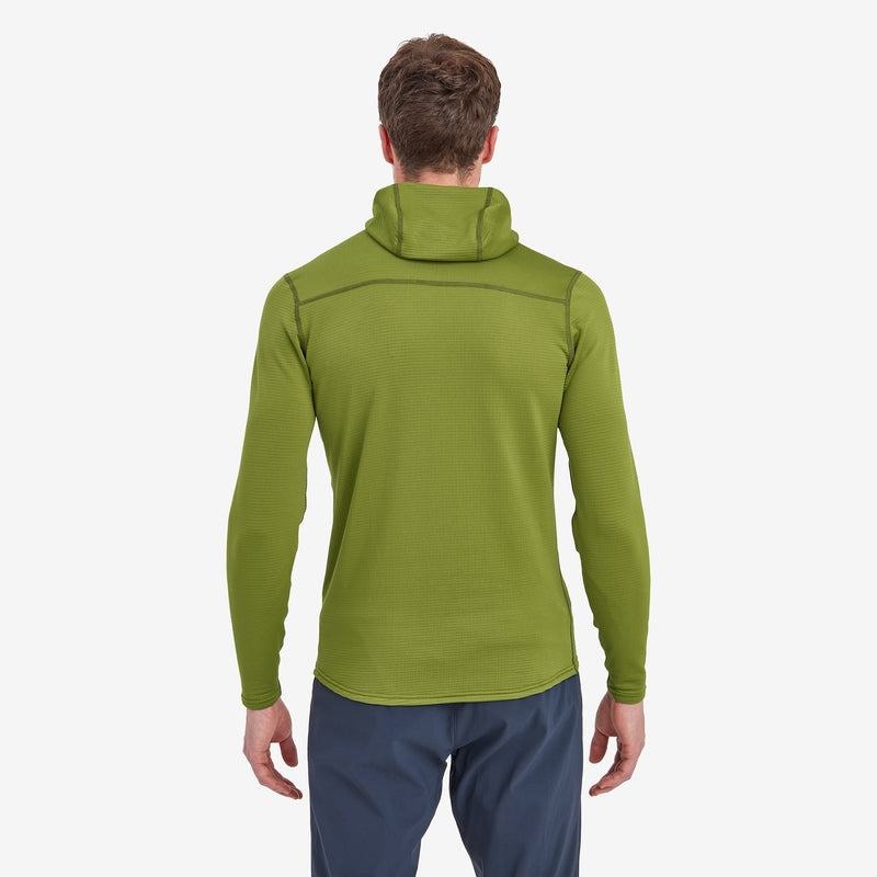 Green Men's Montane Protium Lite Hooded Pull On Fleece | RFC8466YF