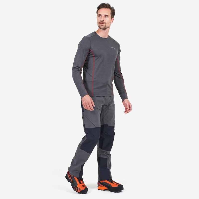 Grey Black Men's Montane Super Terra Pants | KGZ10096TK