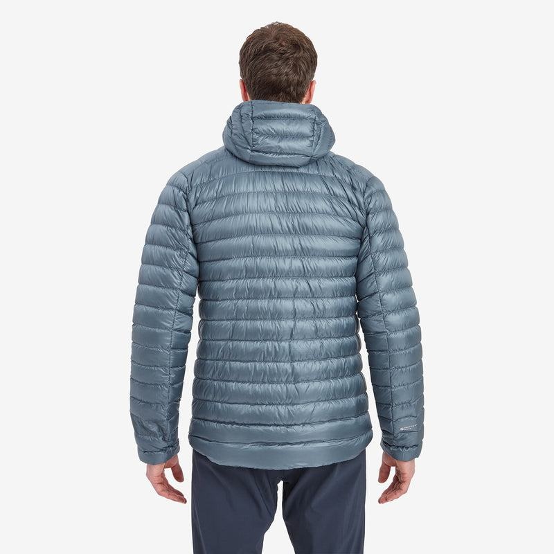 Grey Blue Men's Montane Anti-Freeze Hooded Down Jackets | SDO7926HA