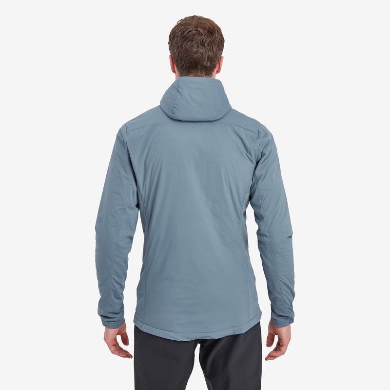 Grey Blue Men's Montane Fireball Lite Hooded Insulated Jackets | NLQ8338HH