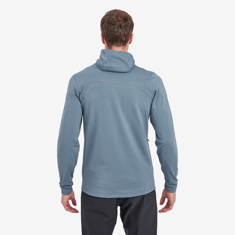 Grey Blue Men's Montane Protium Hooded Fleece Jackets | TBL1520LS