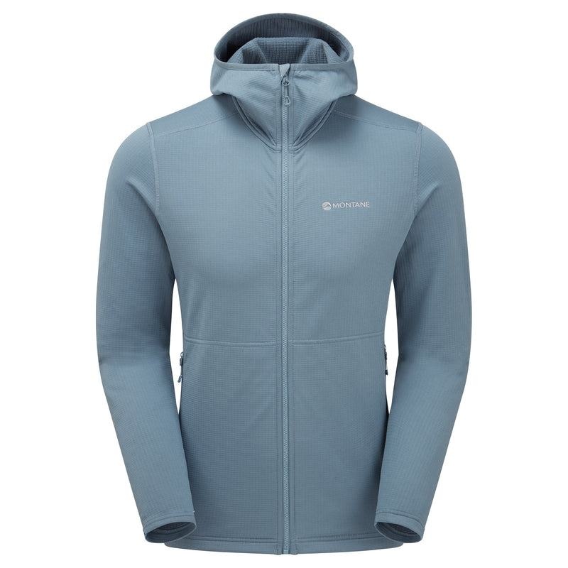 Grey Blue Men\'s Montane Protium Hooded Fleece Jackets | TBL1520LS