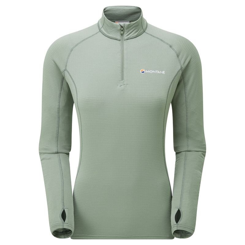 Grey Green Women\'s Montane Allez Micro Pull-On Fleece Jackets | TRS1394WX