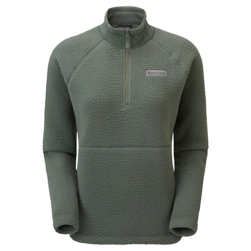 Grey Green Women\'s Montane Chonos Smock Pull On Fleece | QWB1459DF