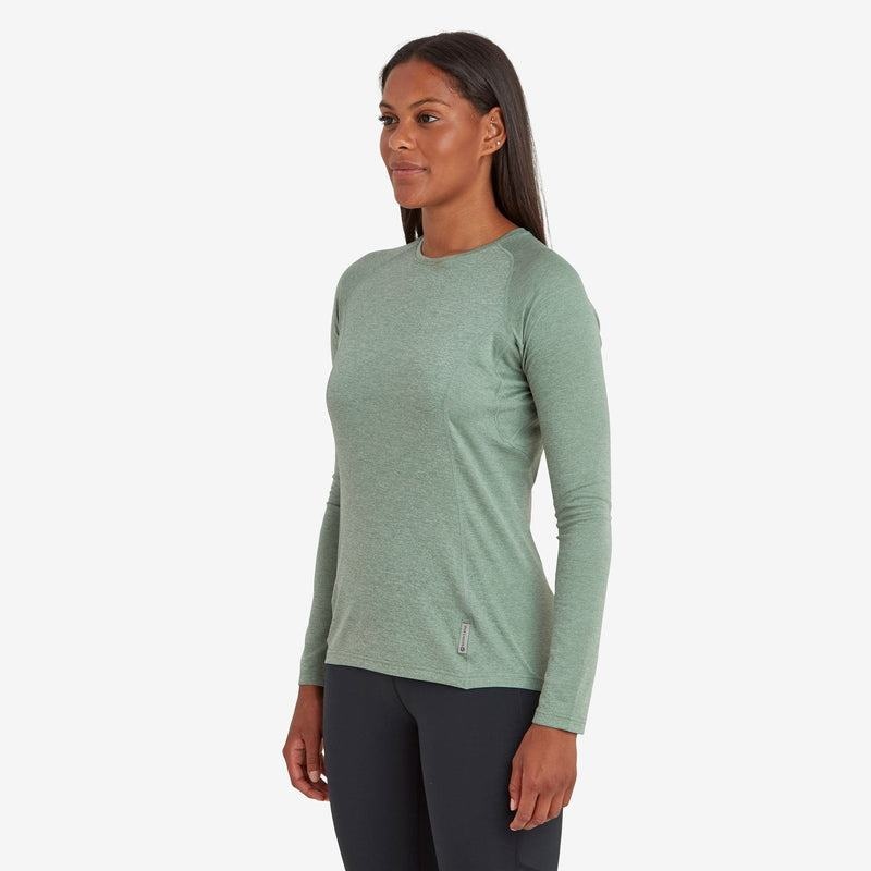 Grey Green Women's Montane Dart Long Sleeve T Shirts | OKI5020MT