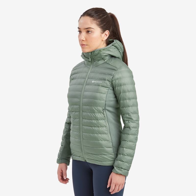 Grey Green Women's Montane Icarus Lite Hooded Jackets | QWC9827PT