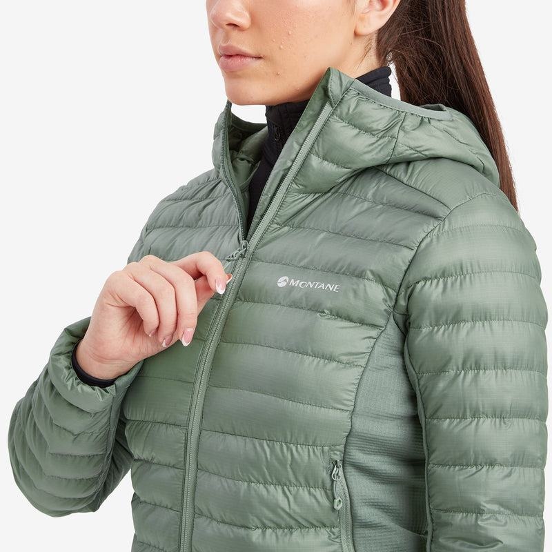 Grey Green Women's Montane Icarus Lite Hooded Jackets | QWC9827PT