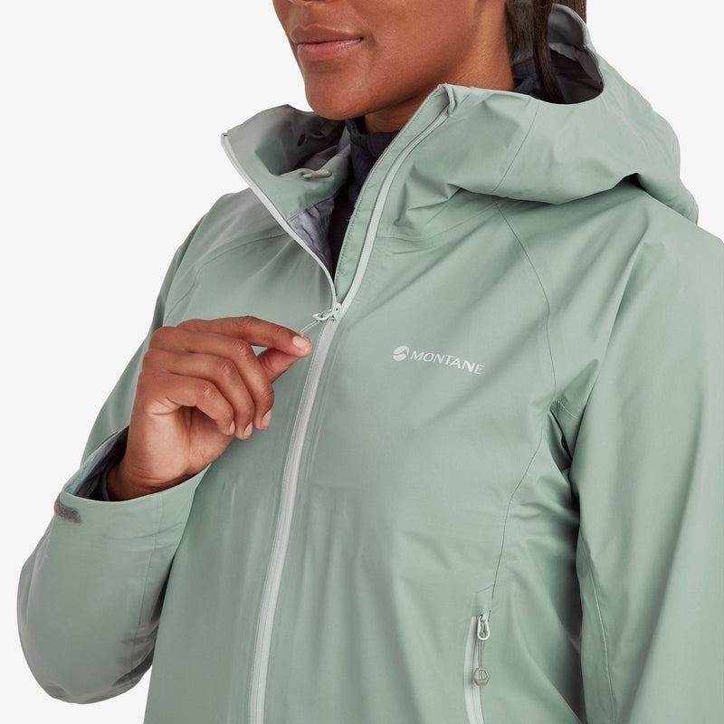 Grey Green Women's Montane Phase Lite Waterproof Jackets | TCN5271RW