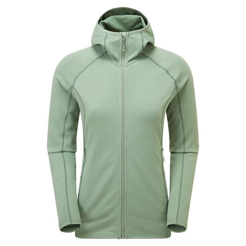 Grey Green Women\'s Montane Protium Hooded Fleece Jackets | BES2299PC