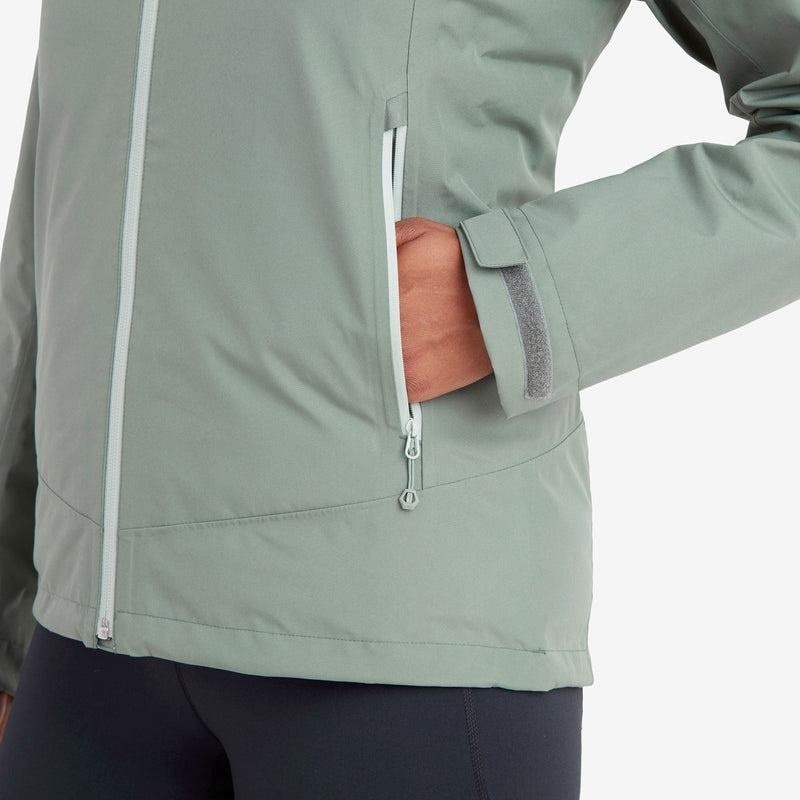 Grey Green Women's Montane Spirit Waterproof Jackets | BZJ858WO