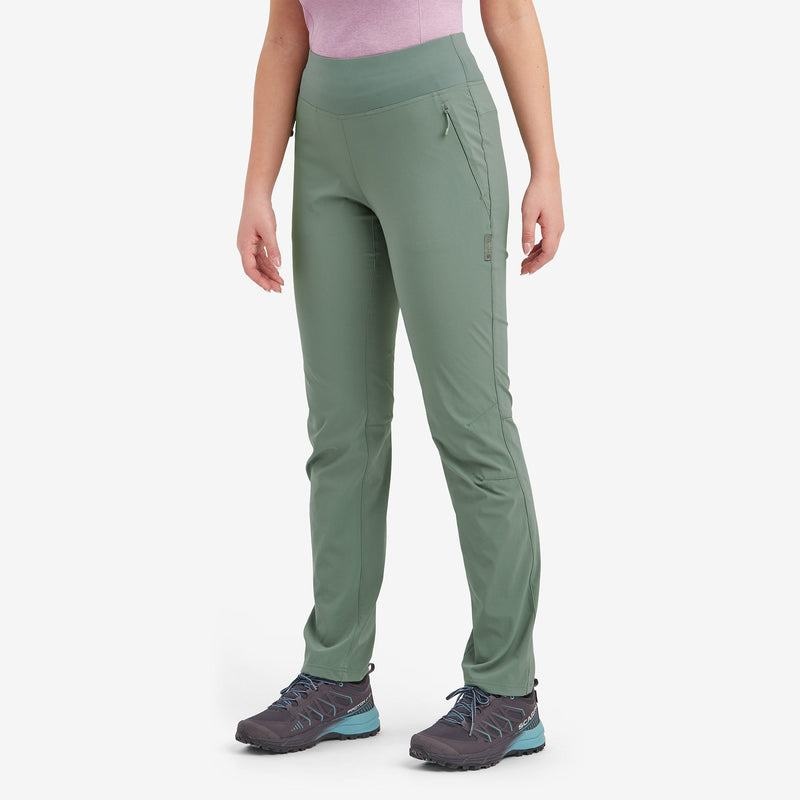 Grey Green Women's Montane Tucana Lite Stretch Leggings | IJG5890GZ