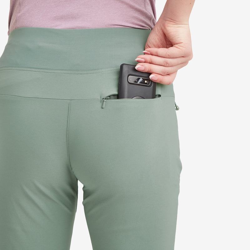 Grey Green Women's Montane Tucana Lite Stretch Leggings | IJG5890GZ