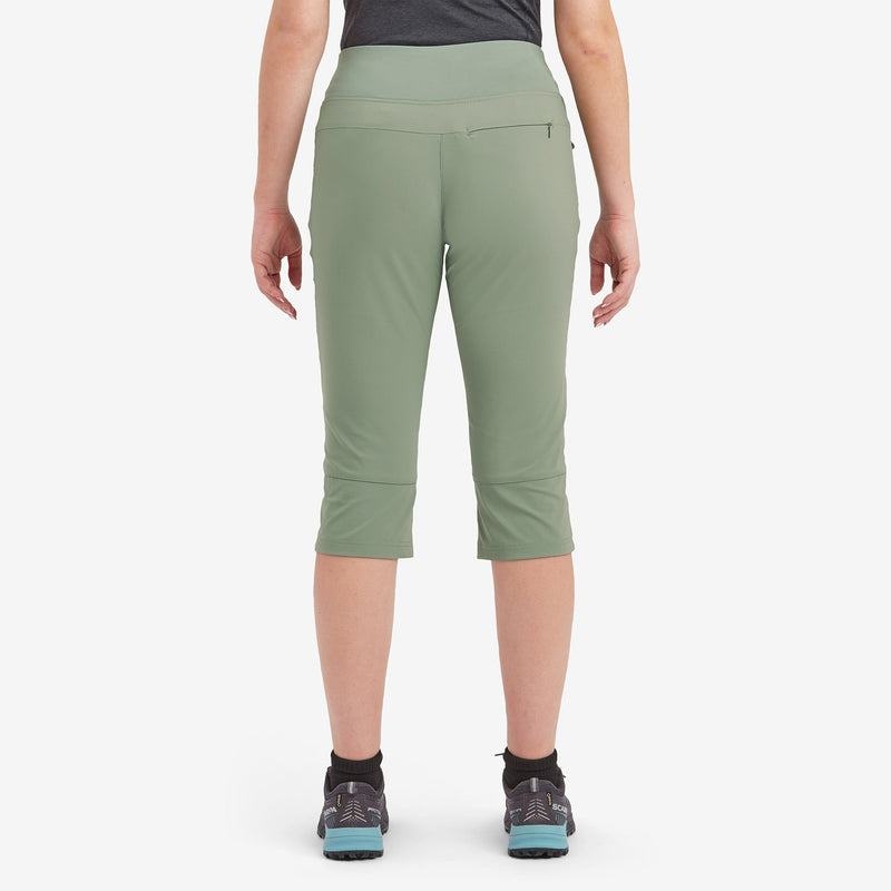 Grey Green Women's Montane Tucana Lite Stretch Capri 3/4 Leggings | WEQ2266FG