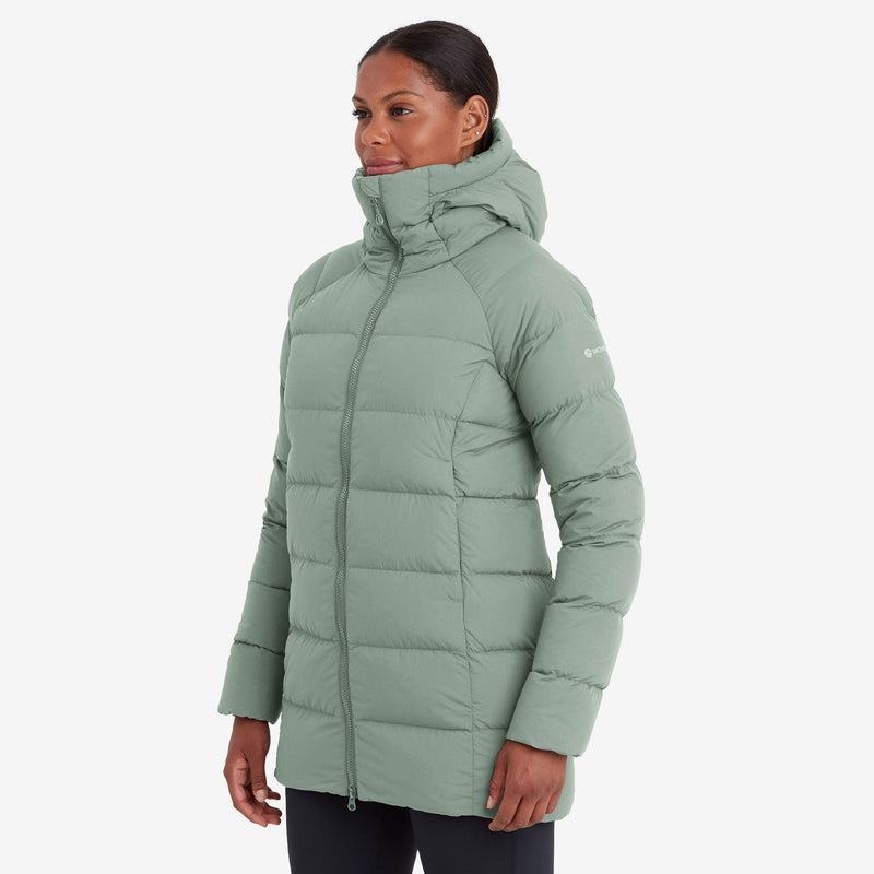 Grey Green Women's Montane Tundra Hooded Down Jackets | RDW5873QH