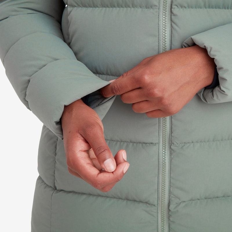 Grey Green Women's Montane Tundra Hooded Down Jackets | RDW5873QH