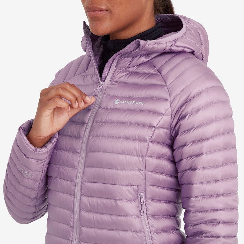 Grey Purple Women's Montane Anti-Freeze Lite Hooded Down Jackets | ATE2950SK