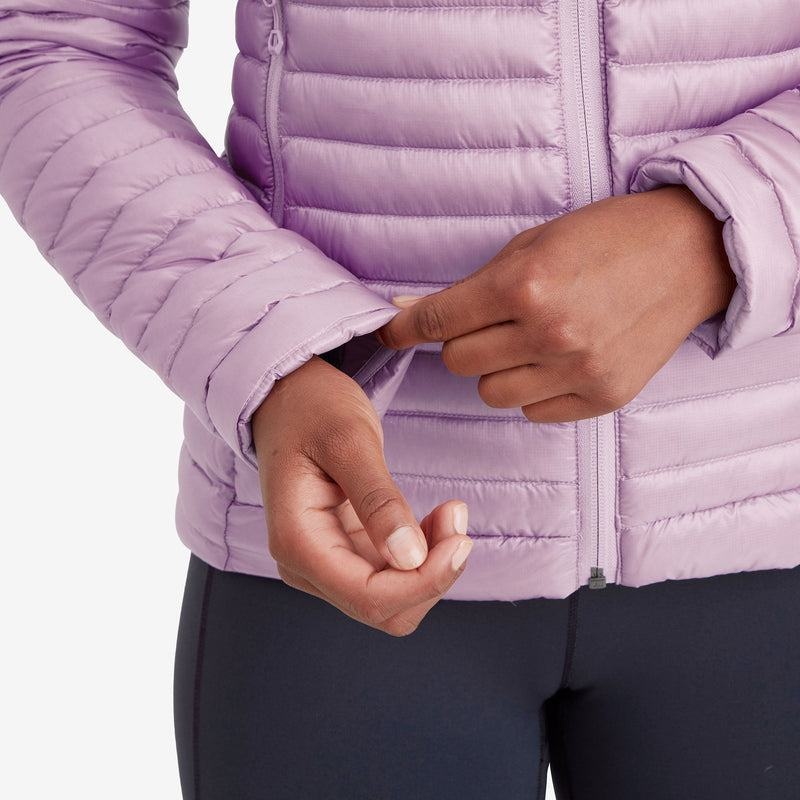 Grey Purple Women's Montane Anti-Freeze Lite Hooded Down Jackets | ATE2950SK