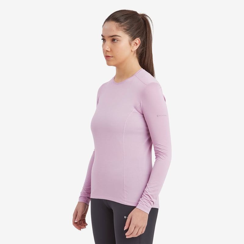 Grey Purple Women's Montane Dart Lite Long Sleeve T Shirts | KMR541YZ