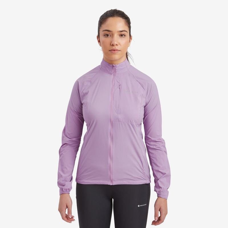 Grey Purple Women's Montane Featherlite Windproof Jackets | QQT3164XJ