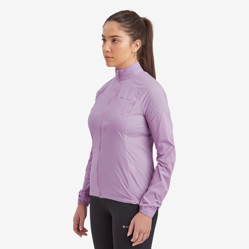 Grey Purple Women's Montane Featherlite Windproof Jackets | QQT3164XJ