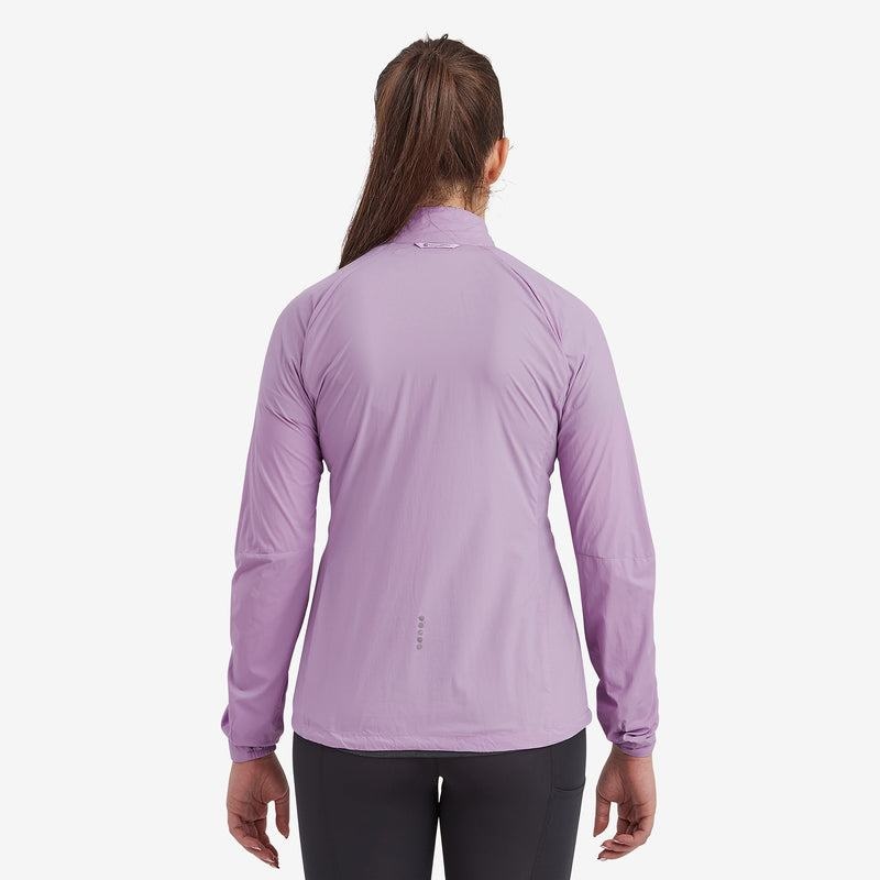 Grey Purple Women's Montane Featherlite Windproof Jackets | QQT3164XJ