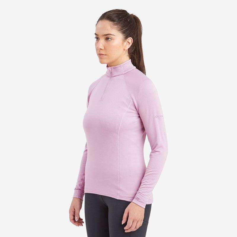 Grey Purple Women's Montane Protium Lite Pull On Fleece | KBU5558QL