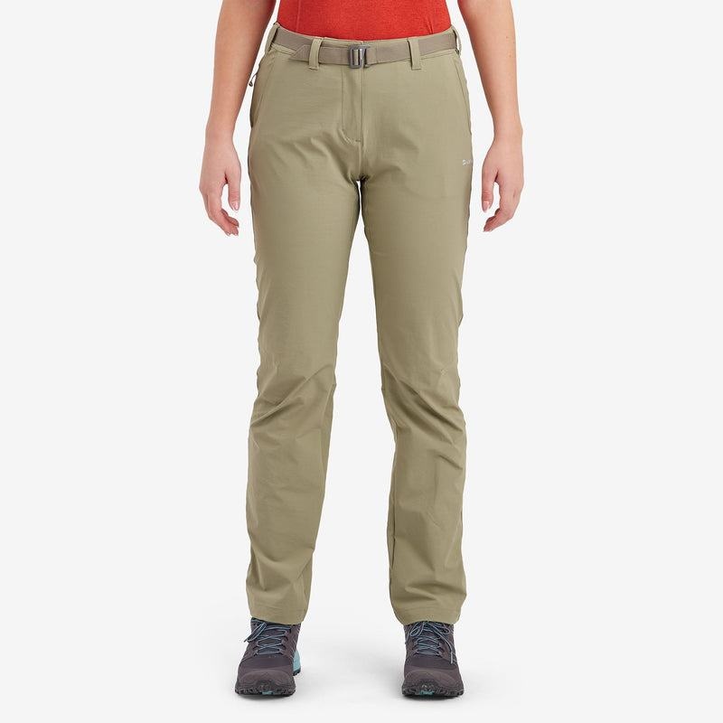 Khaki Women's Montane Terra Stretch Lite Trousers | VXL2577HT