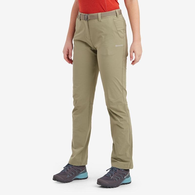 Khaki Women's Montane Terra Stretch Lite Trousers | VXL2577HT