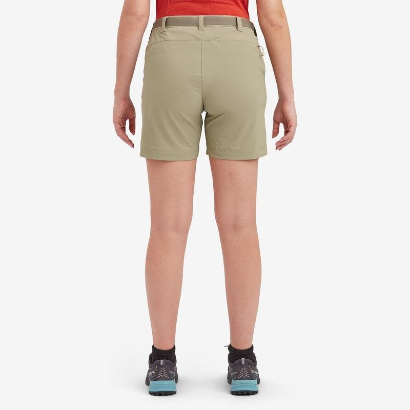 Khaki Women's Montane Terra Stretch Lite Shorts | UTH2087UO