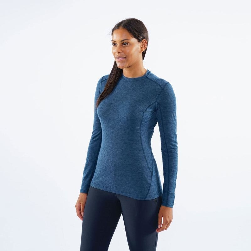 Navy Blue Women's Montane Primino 140 Long Sleeve T Shirts | YQA7218LU