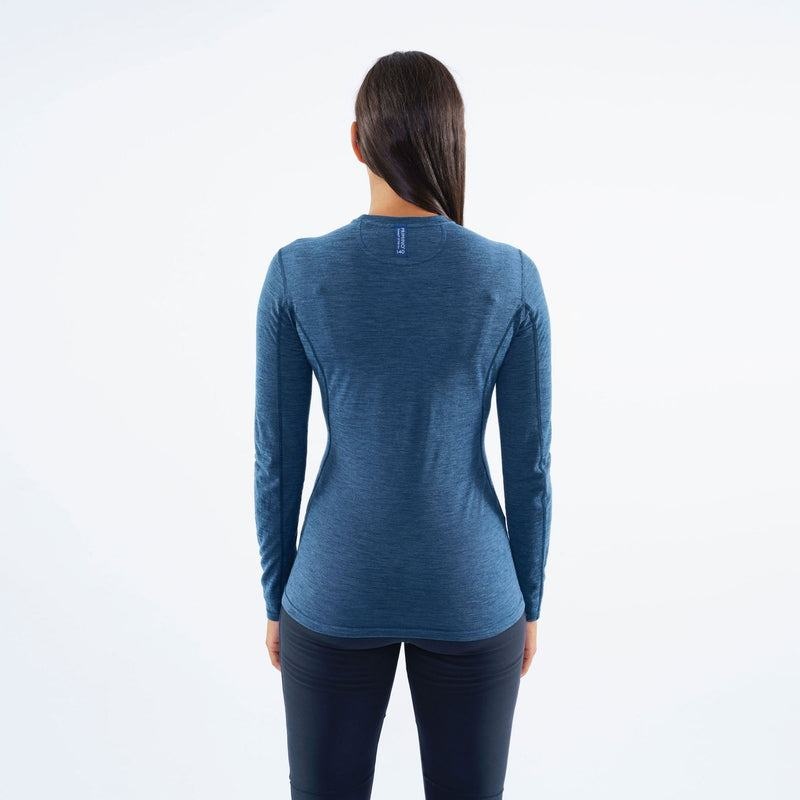 Navy Blue Women's Montane Primino 140 Long Sleeve T Shirts | YQA7218LU