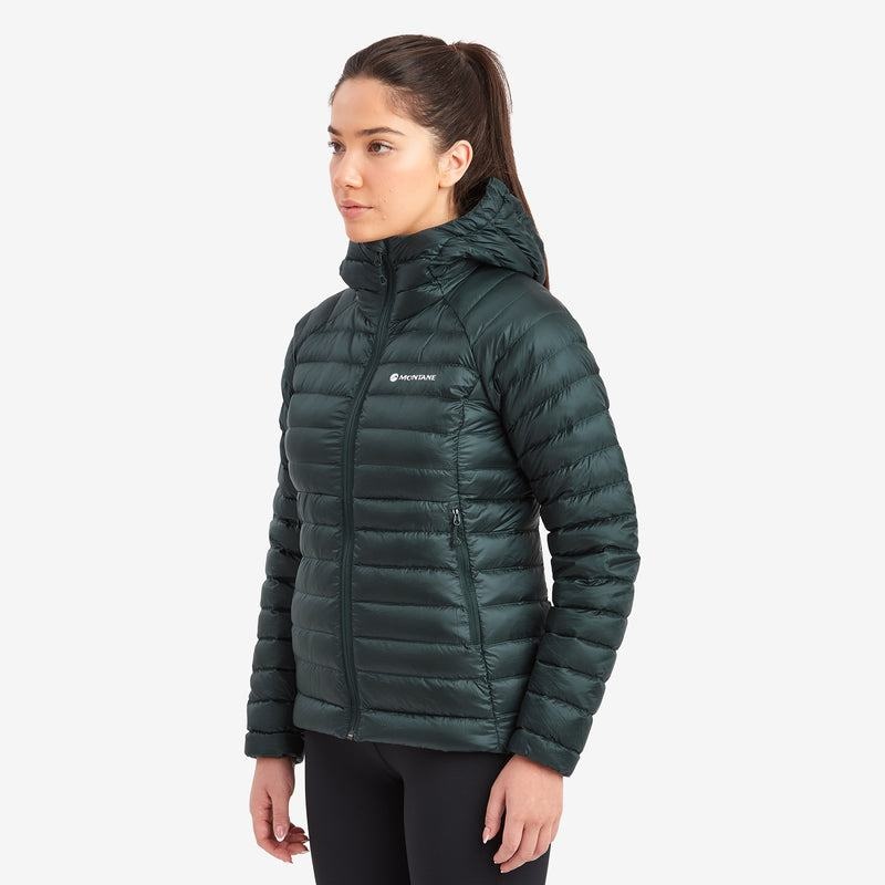 Olive Green Women's Montane Anti-Freeze Hooded Down Jackets | CAB9482HG