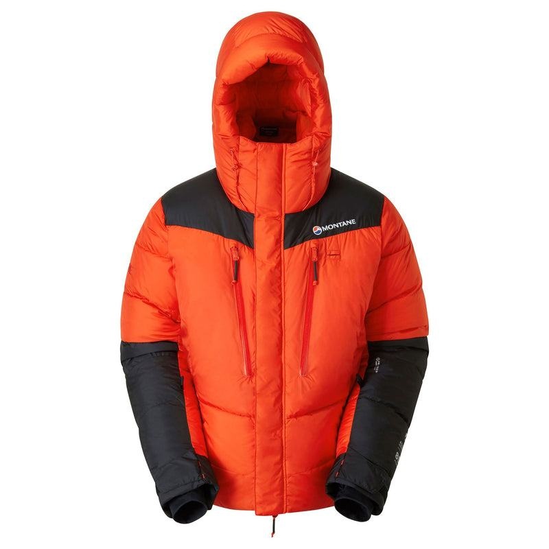 Orange Black Men\'s Montane Apex 8000 Down Jackets | RHG2014CW