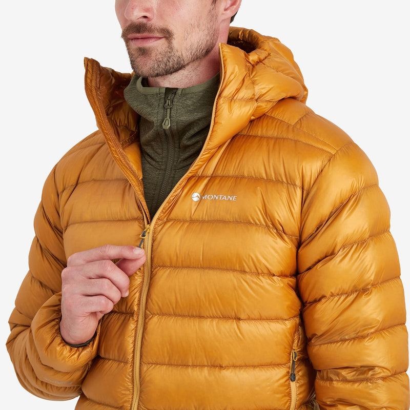 Orange Men's Montane Alpine 850 Lite Hooded Down Jackets | MSA768EJ