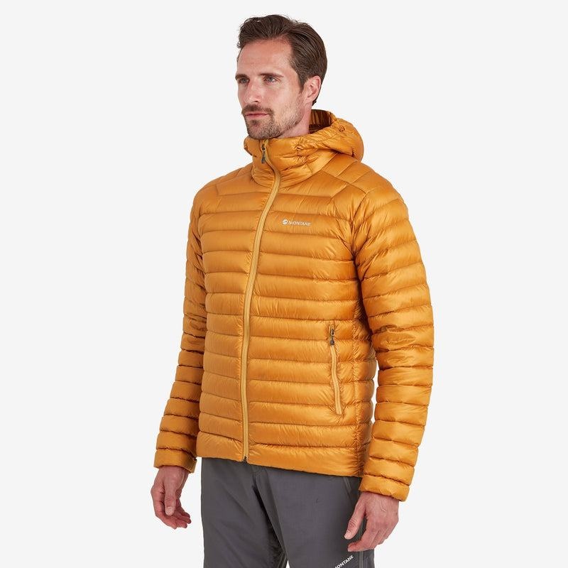 Orange Men's Montane Anti-Freeze Hooded Down Jackets | LMD83BH