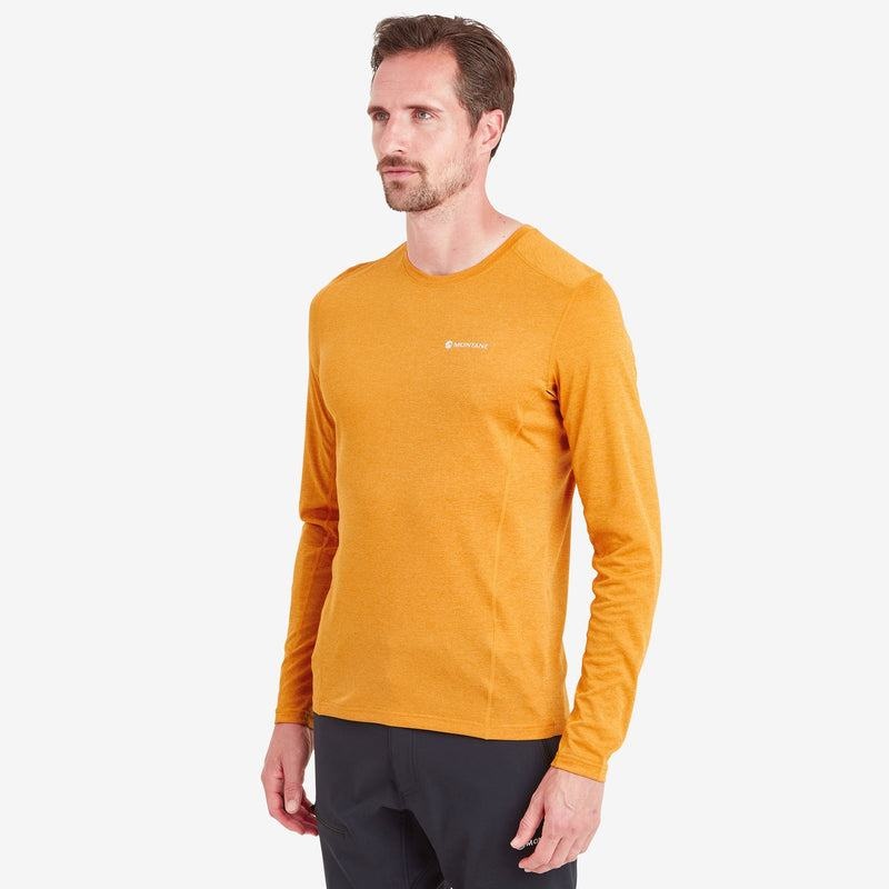 Orange Men's Montane Dart Long Sleeve T Shirts | BUC7413SC