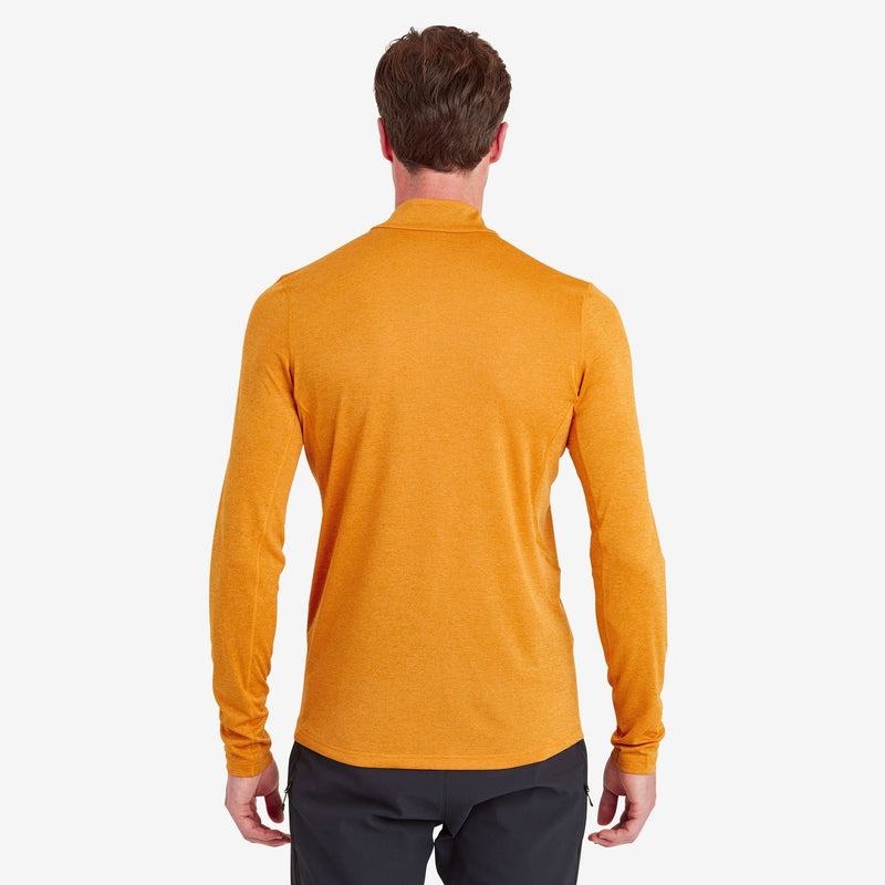 Orange Men's Montane Dart Zip Neck T Shirts | ERQ1858HB