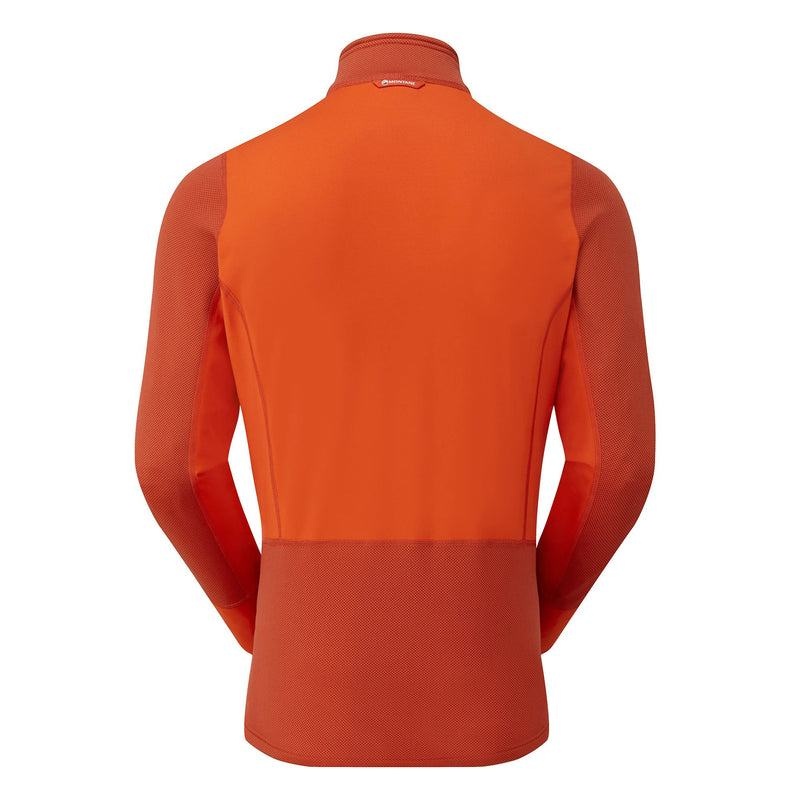 Orange Men's Montane Iridium Hybrid Pull-On Fleece Jackets | NPR644FK