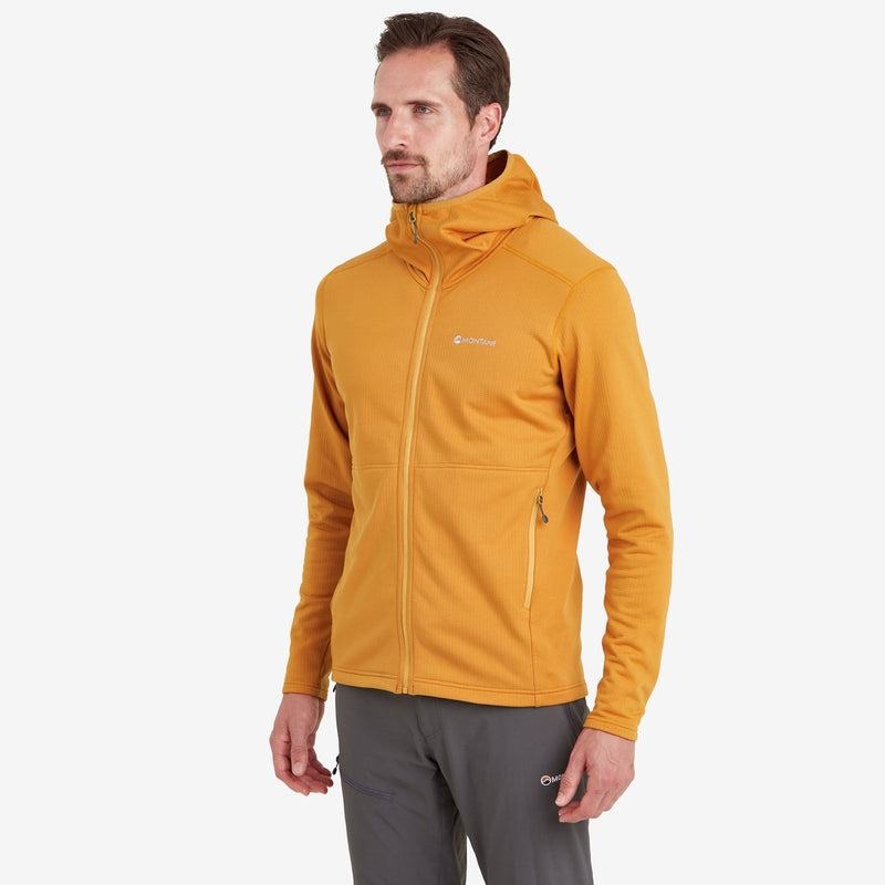 Orange Men's Montane Protium Hooded Fleece Jackets | LET4765KA