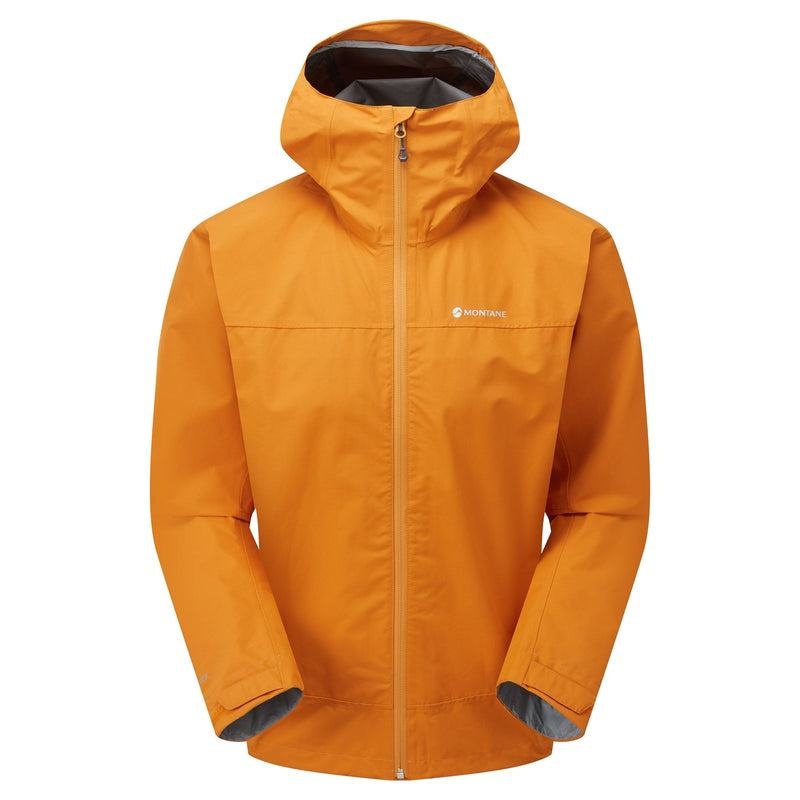 Orange Men\'s Montane Spirit Waterproof Jackets | TOY6349SK