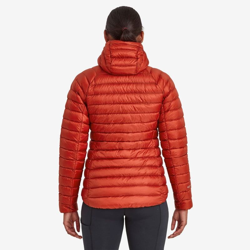 Orange Red Women's Montane Anti-Freeze Hooded Down Jackets | UAC4417PK