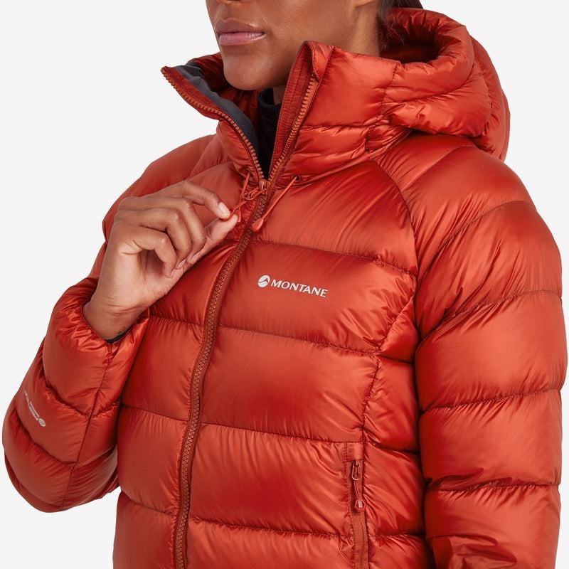 Orange Red Women's Montane Anti-Freeze XT Hooded Down Jackets | XKJ6369IG