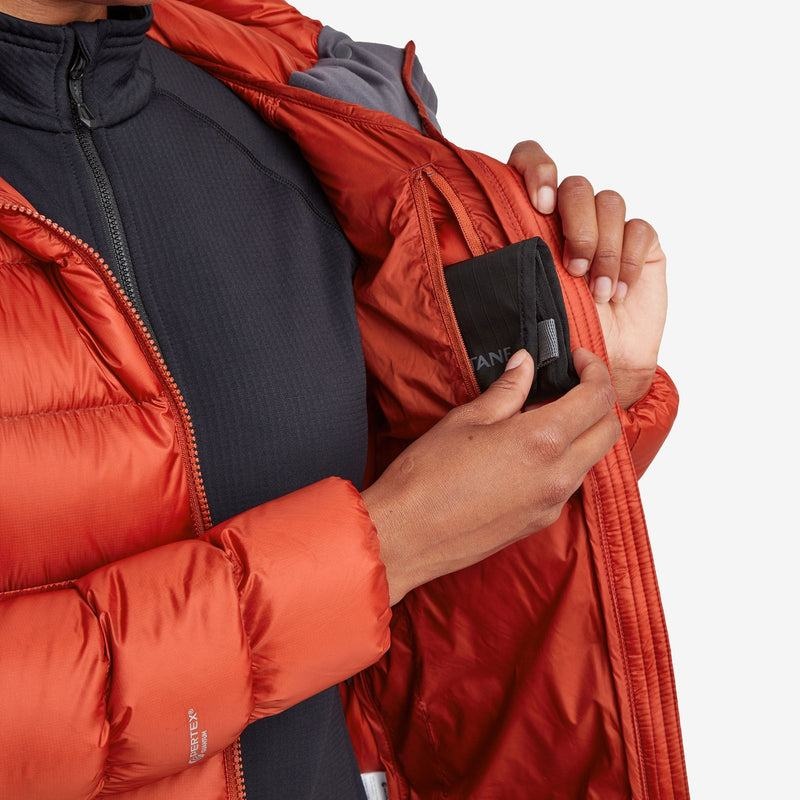 Orange Red Women's Montane Anti-Freeze XT Hooded Down Jackets | XKJ6369IG