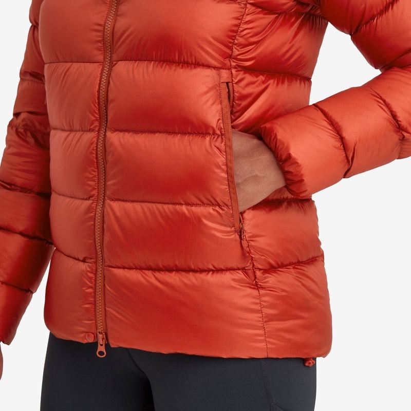 Orange Red Women's Montane Anti-Freeze XT Hooded Down Jackets | XKJ6369IG