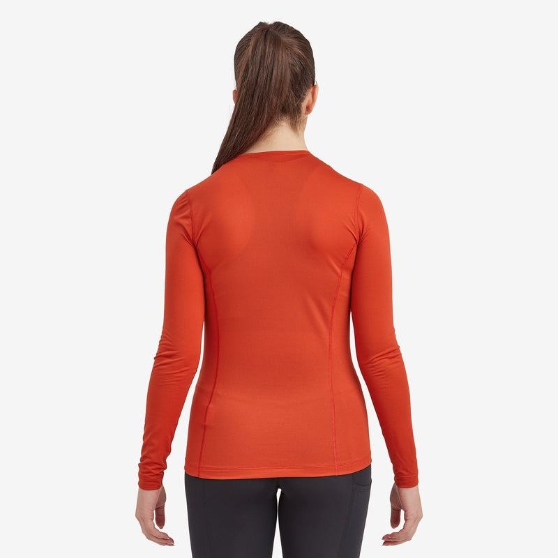 Orange Red Women's Montane Dart Lite Long Sleeve T Shirts | HIR9591MN