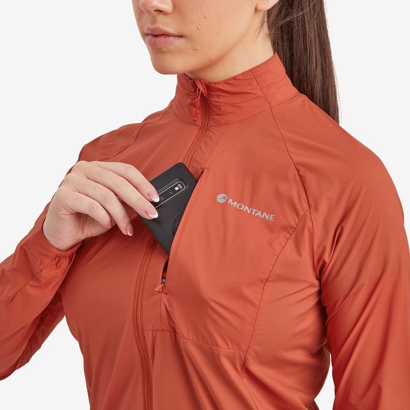 Orange Red Women's Montane Featherlite Windproof Jackets | XLU313OD