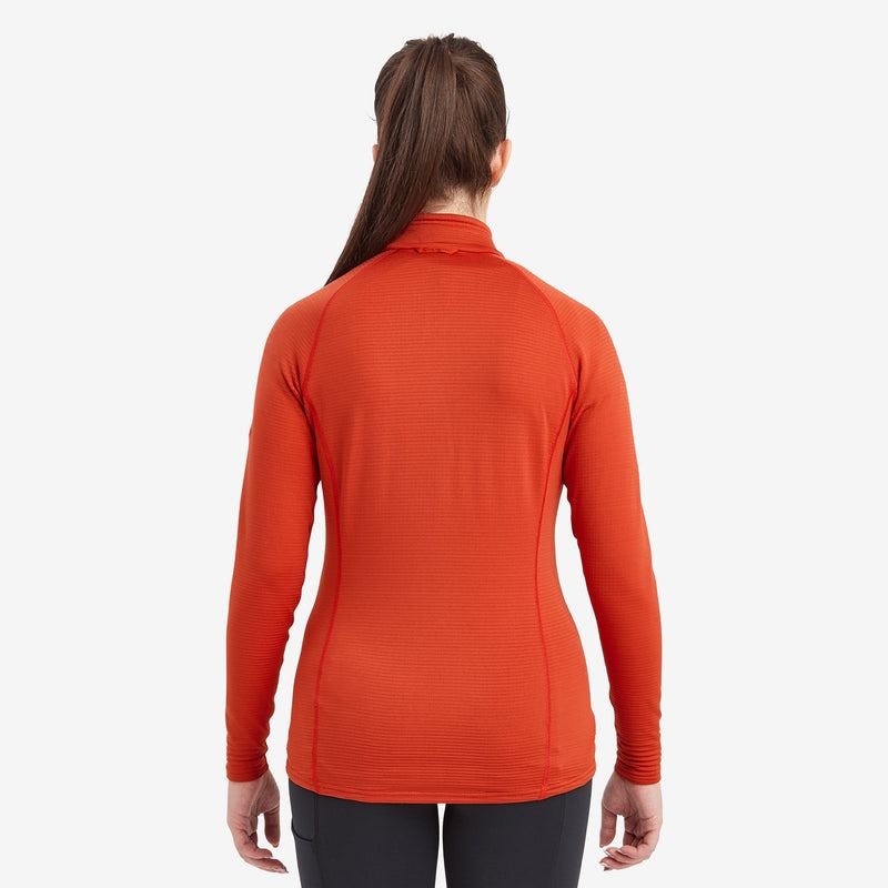 Orange Red Women's Montane Protium Lite Pull On Fleece | FIP7316TC