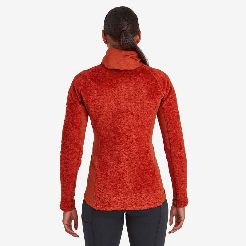 Orange Red Women's Montane Protium XPD Hooded Fleece Jackets | BUT8574PS