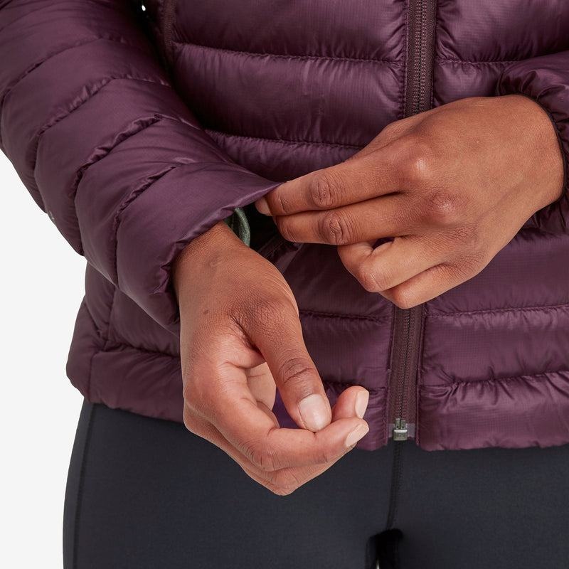 Purple Women's Montane Anti-Freeze Hooded Down Jackets | EZB6644LV