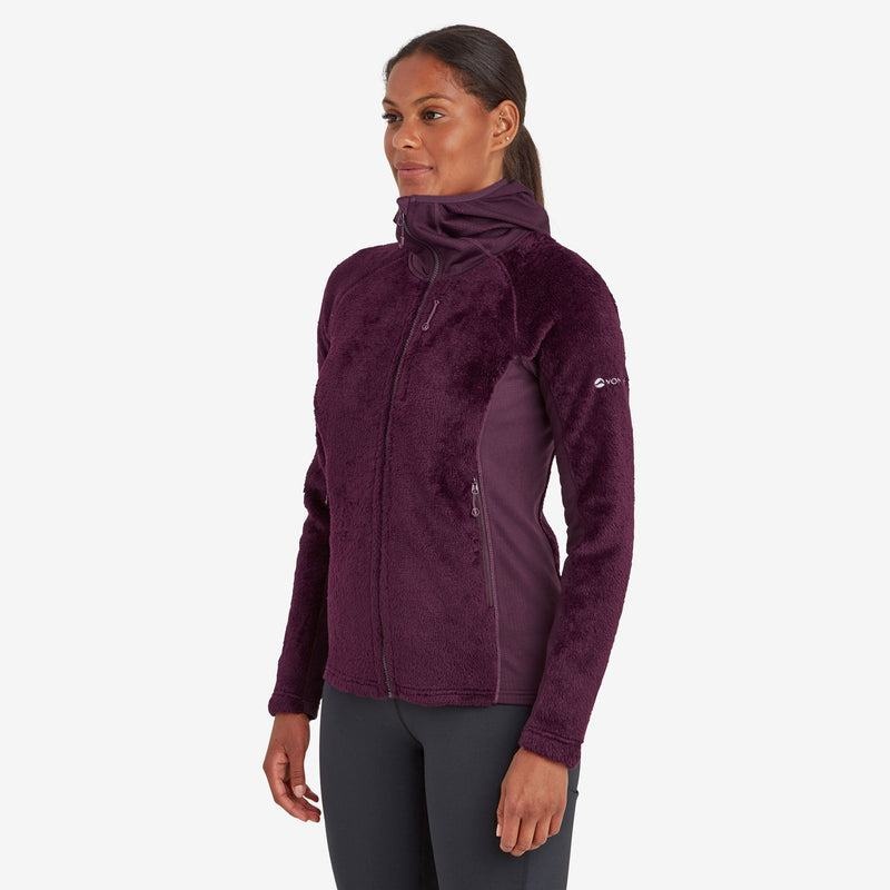 Purple Women's Montane Protium XPD Hooded Fleece Jackets | NYS1970RV